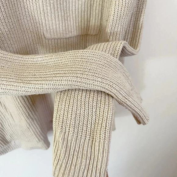 Madewell Thompson Pocket Beige Long Sleeve  Pullover Sweater - Picture 9 of 14